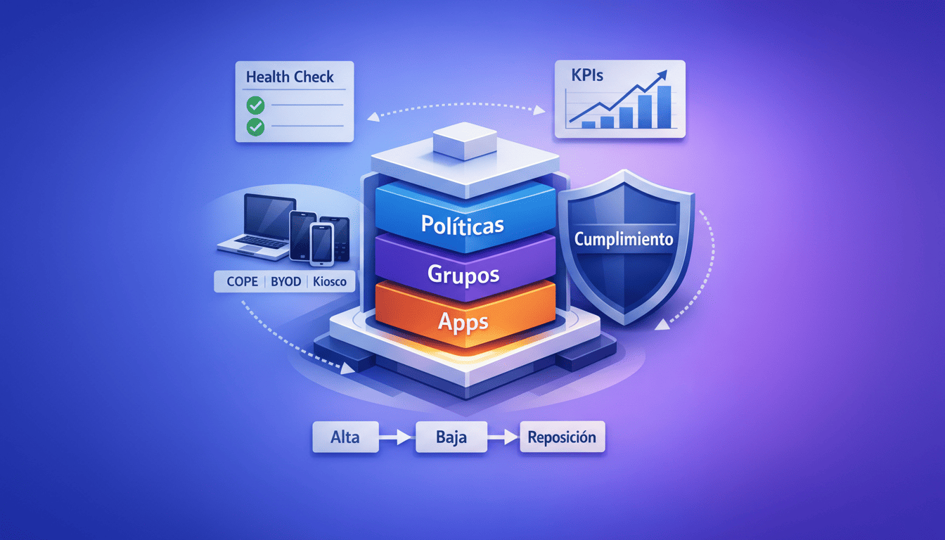 Pantallas de configuración y consola